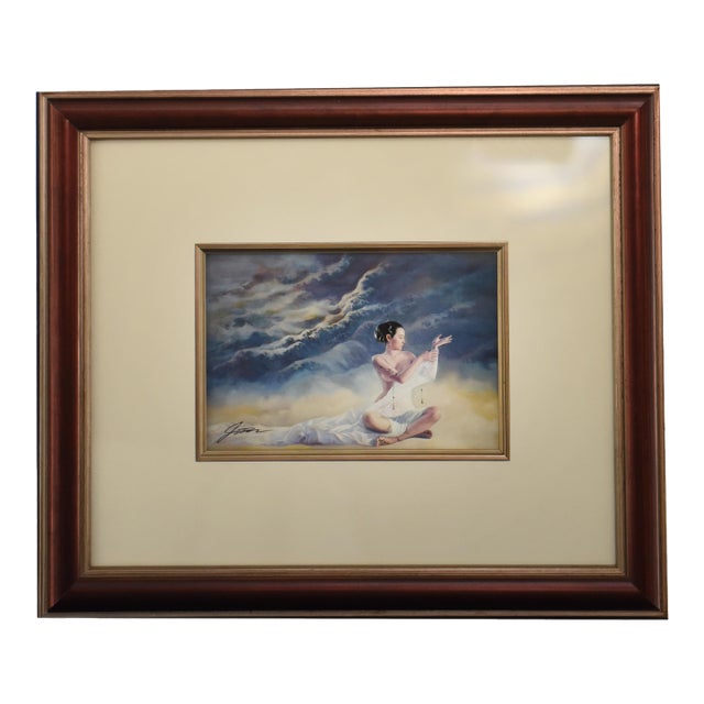 Celestial Contemplation, Lithograph, by J. Lu For Sale