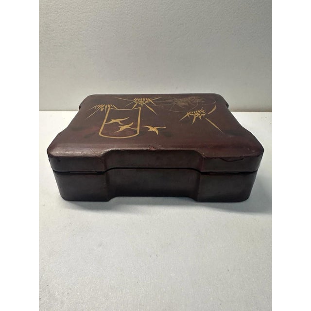 Antique Japanese Lacquer Box, 1930s For Sale - Image 9 of 13