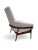 Lawrence Peabody MCM High Barrel Back Lounge Chair by Fairfield Chair Co. Newly Reupholstered For Sale - Image 4 of 5