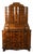 Antique 18th C Baroque Burl Wood Tabernacle Writing Cabinet For Sale