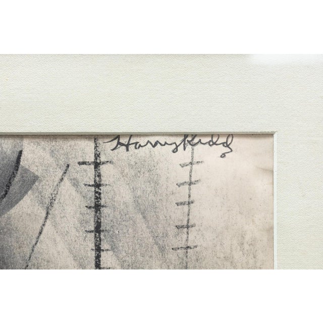Paper Modernist Figurative Female Nude Pencil and Charcoal Drawing on Paper Signed For Sale - Image 7 of 7