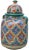 Moroccan Ceramic Vase W/ Arabesque Design For Sale - Image 3 of 11