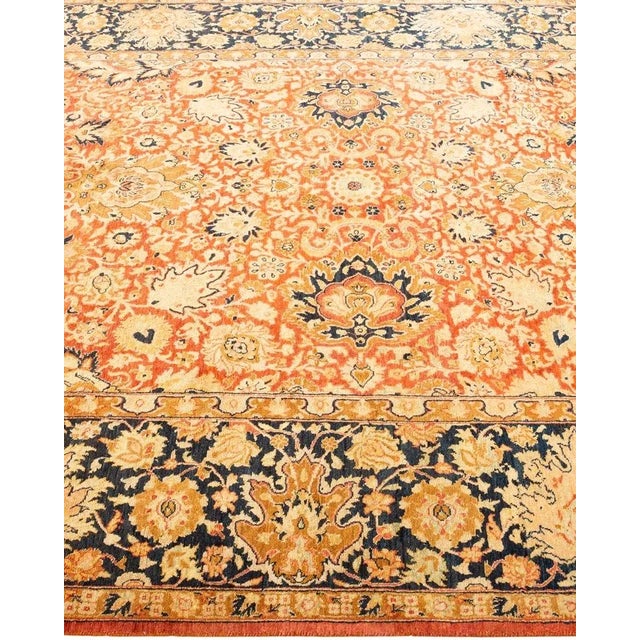Solo Rugs Mogul, One-of-a-Kind Hand-Knotted Area Rug in Orange, 5' 10" x 8' 10" For Sale - Image 4 of 8
