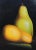 Textile 1990s Chiaroscuro Still Life Oil Painting Canvas of Pears For Sale - Image 7 of 13