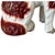 Brick Red Vintage Staffordshire Ware English Spaniel Dogs 8" Tall - A Pair For Sale - Image 8 of 14