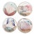 Individual and Unique Abstract Loughran Plates, Set of 4, Signed For Sale