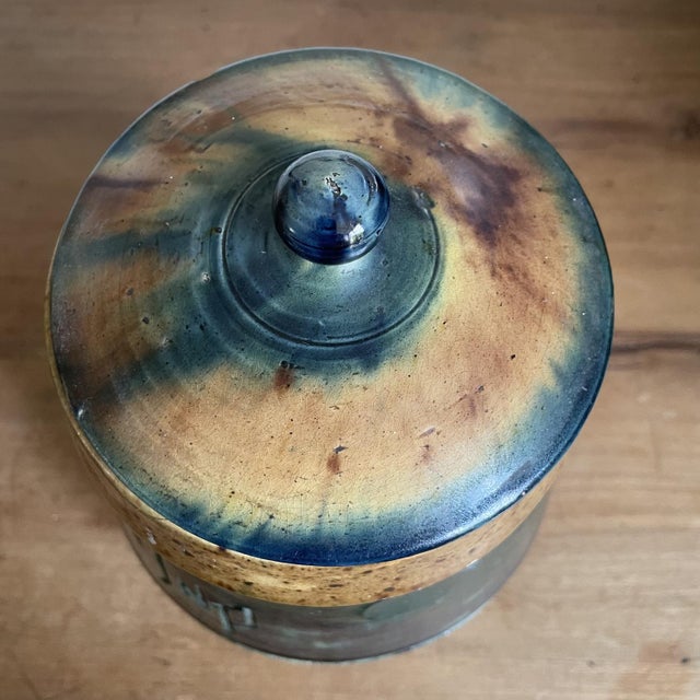 Ceramic Glazed Terracotta Tobacco Pot For Sale - Image 7 of 11