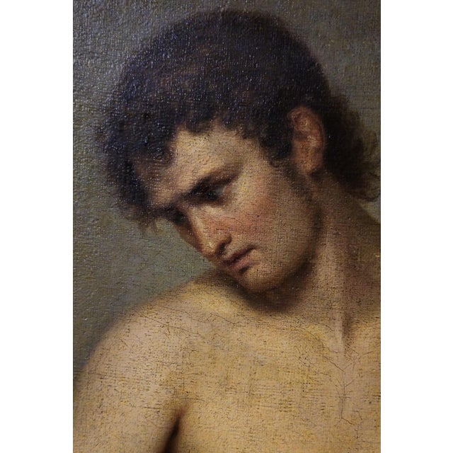Francesco Hayez, Nude of a Young Man, 1820, Oil on Canvas For Sale - Image 10 of 12