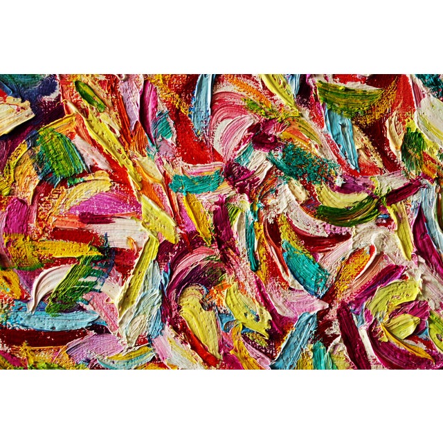 2020s Artist Andrei Sitsko "The Garden 14. Abstract Series" Modern Original Painting For Sale - Image 5 of 12