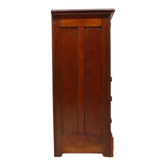 Eastlake Aesthetic Walnut & Burl Gentleman’s Chest C1890 For Sale - Image 13 of 14