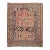 SUNSET & ESPRESSO Antique Caucasian Kazak Organic Wool Rug For Sale