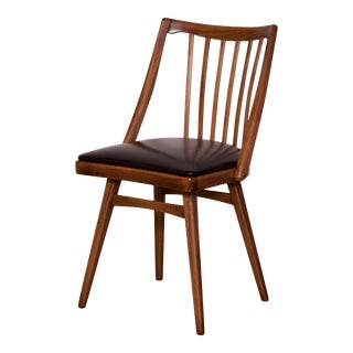 Mid Century Modern Spindle Back Desk Chair For Sale