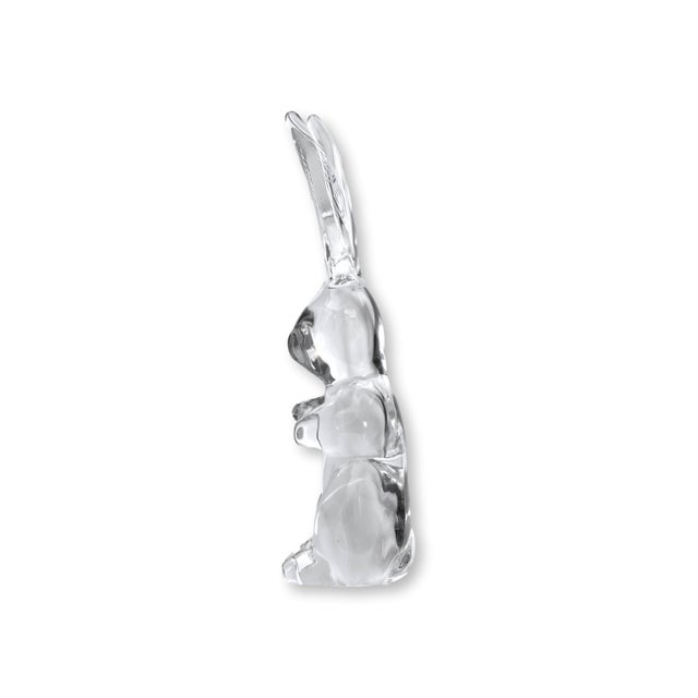 Large French Daum Crystal Rabbit For Sale In Los Angeles - Image 6 of 9
