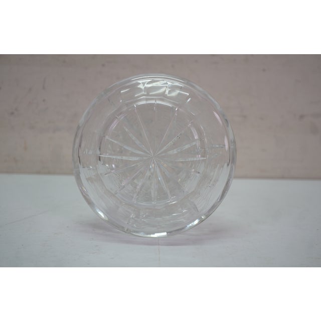 Vintage American Brilliant Cut Crystal Liquor Wine Bar Bottle Decanter For Sale - Image 10 of 17