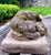 Cast Stone Dog Garden Statue With Moss Patina Mid 20th Century For Sale In New York - Image 6 of 15