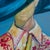 Modern Cowboy Original Oil Painting, Signed, Modern Western Portrait, Blue Hat, Unframed Tatiana Duperault For Sale - Image 3 of 5