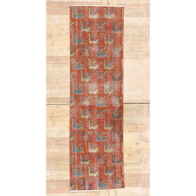 Zeki Muren Vintage Turkish Sivas Rug, 02'04 X 07'09 For Sale - Image 10 of 10