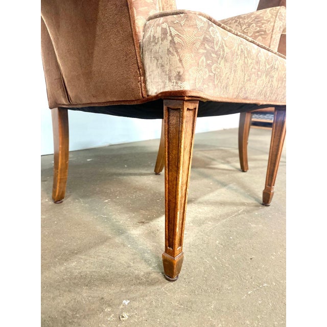 Chocolate Pair of 1950's Fireside Chairs Attributed to Lorin Jackson Grosfeld House For Sale - Image 8 of 13