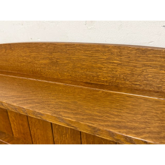 Circa 2001 Stickley Furniture Oak Wall Mounted Plate Rack For Sale In San Francisco - Image 6 of 12