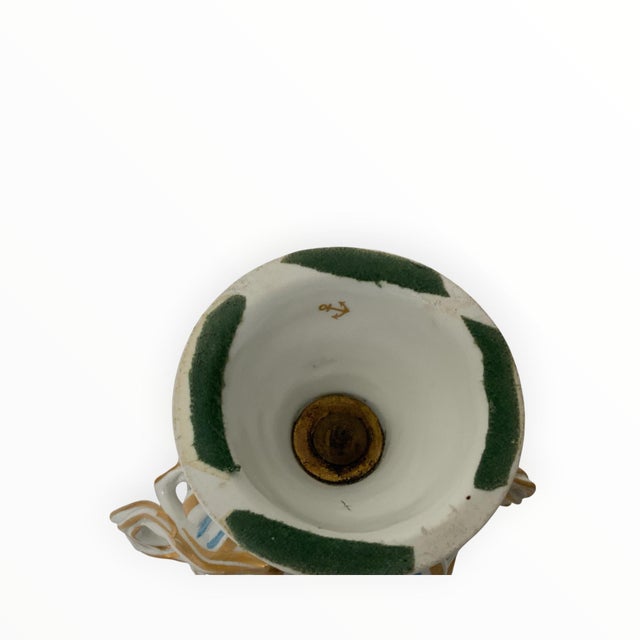 Ceramic Antique Pair Edmé Samson Paris Chelsea-Style Porcelain Bird Potpourri Urns C. 1885-1920 For Sale - Image 7 of 8