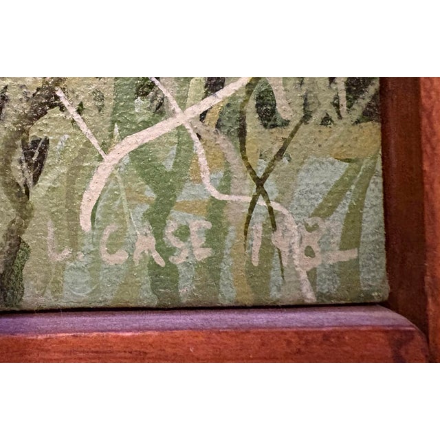 Framed Original Painting of Weathered Barn in Lush Green Rural Landscape 11” X 14” Stretched Canvas, Signed by Artist and Great for Cottagecore Decor. For Sale In New Orleans - Image 6 of 9