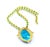 Blue Bochic "Capri" Diamonds, Emeralds & Turquoise Necklace Set In 18K & Silver For Sale - Image 8 of 18
