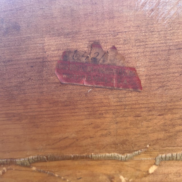 Late 19th Century Victorian Era Aesthetic Movement Haywood Wakefield Sewing Stand With Storage Compartment For Sale - Image 10 of 10