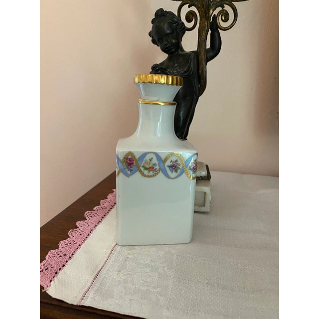 1930s Vintage Limoges Porcelain Perfume Bottle, 1930s For Sale - Image 5 of 8