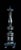 2000 - 2009 Antique Turned Wood Pricket Candleholder with Polychrome Finish For Sale - Image 5 of 9
