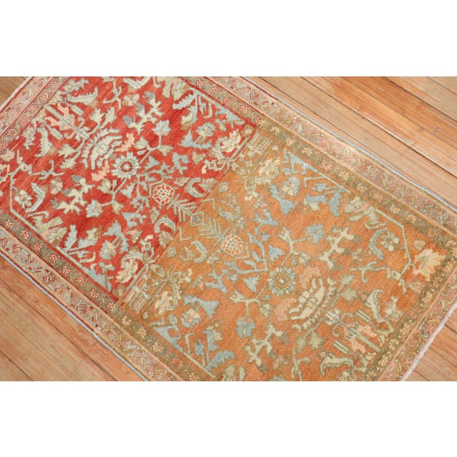 Early 20th Century Antique Zabihi Collection Persian Malayer Scatter Rug For Sale - Image 5 of 9