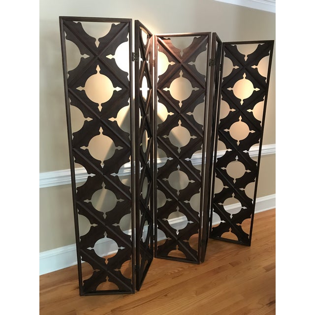 Real Wood Lattice Folding Screen Chairish