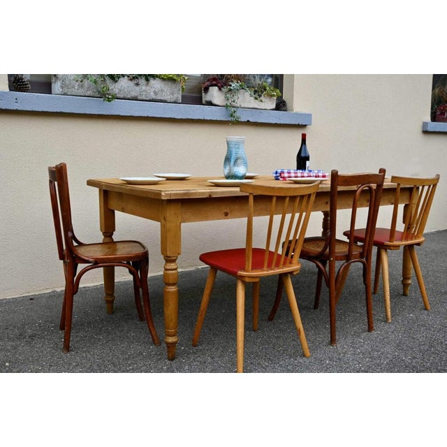 Large Bohemian Farm Table, 1970s For Sale - Image 6 of 16
