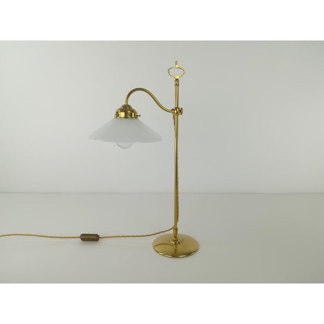 Viennese Table Lamp in Brass, 1930s For Sale - Image 11 of 11