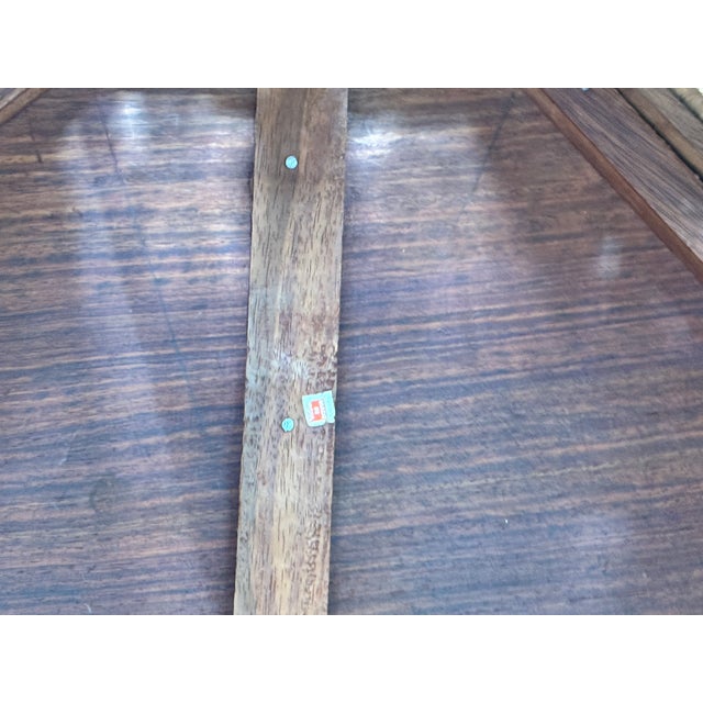 Late 20th Century Anglo Indian Sheesham Carved Wood Side Table With Inlay For Sale - Image 11 of 12