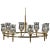 Large Brass Chandelier by Svend Mejlstrøm, 1960s For Sale - Image 9 of 10