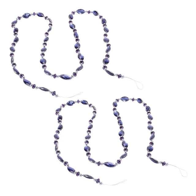 Rustic Jewel Bead String Garland (Set of 2) For Sale - Image 3 of 3