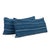 Large Faded Indigo Tone-On-Tone Striped Lumbar Cushion For Sale In Houston - Image 6 of 9