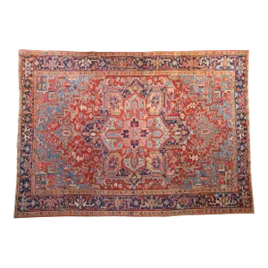 Vintage Heriz Carpet - 7'10" X 11'