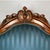 Wood Italian Louis XVI Style Wood and Blue Striped Fabric Sofa, 1930s For Sale - Image 7 of 11