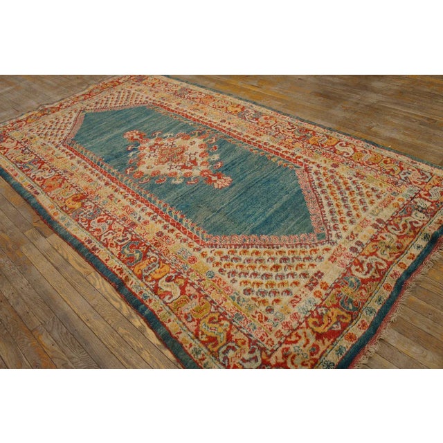Late 19th Century Turkish Angora Oushak Carpet ( 5' 2'' x 9' 4'' - 157 x 284 ) For Sale - Image 4 of 11