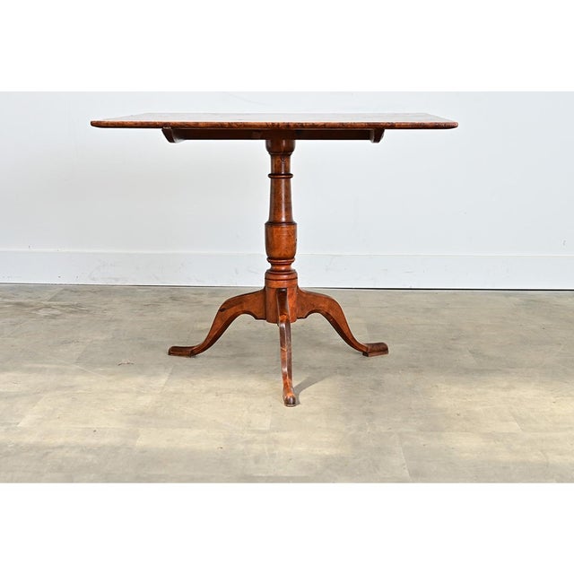 Brown Swedish 19th Century Carl Hollst Square Tilt-top Table For Sale - Image 8 of 17