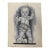 1940s Original Signed Graphite Illustration of Toddler With Drum, Ball and Toy Dog, 11 × 8.25 In. For Sale