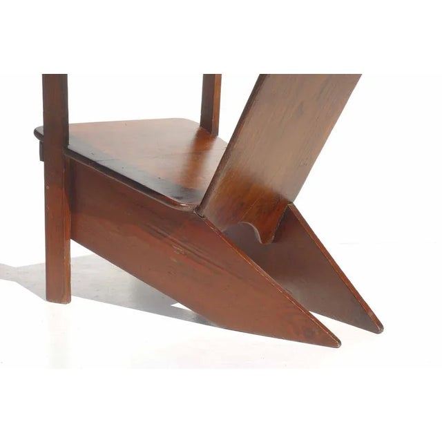 Rationalist Italian Gino Levi Montalcini Wood Lounge Chair, 1930s For Sale - Image 10 of 13