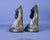 Bronze 1930s Antique Pair of Art Nouveau Metal Horse Head Bookends For Sale - Image 8 of 11