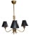 Maison Lunel Four-Light Chandelier Brass & Gun Metal French Mid-Century Modern For Sale - Image 12 of 13