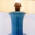 Turquoise Ceramic Table Lamp, 1960s For Sale - Image 12 of 13