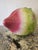 Mid 20th Century Extra Large Vintage Chinese Green and Pink Glazed Ceramic Peach Altar Fruit For Sale - Image 5 of 11