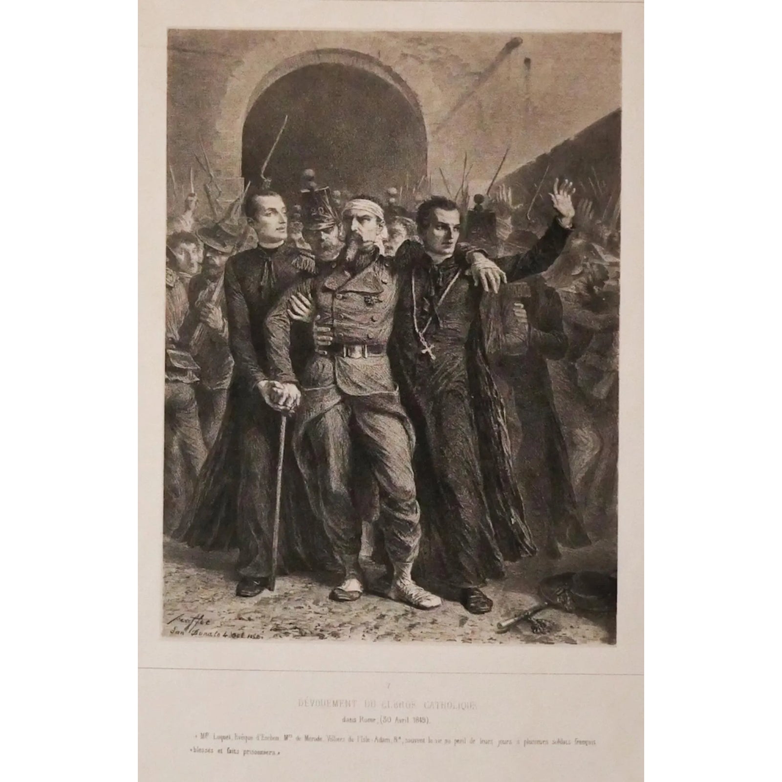 Denis Auguste Marie Raffet - Devotion - Original Lithography - 1849 ...