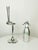 Brutalist Large Italian Aluminum Brutalist Candlestick, 1970s For Sale - Image 3 of 12