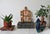 Folk Art Ethiopian Orthodox Coptic Triptych Icon Hand Painted Crucifixion & Resurrection Scene For Sale - Image 3 of 13